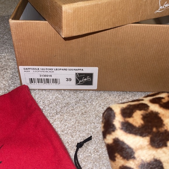 Authentic Daffodile 160 pony leopard Louboutin 39 - Picture 4 of 16